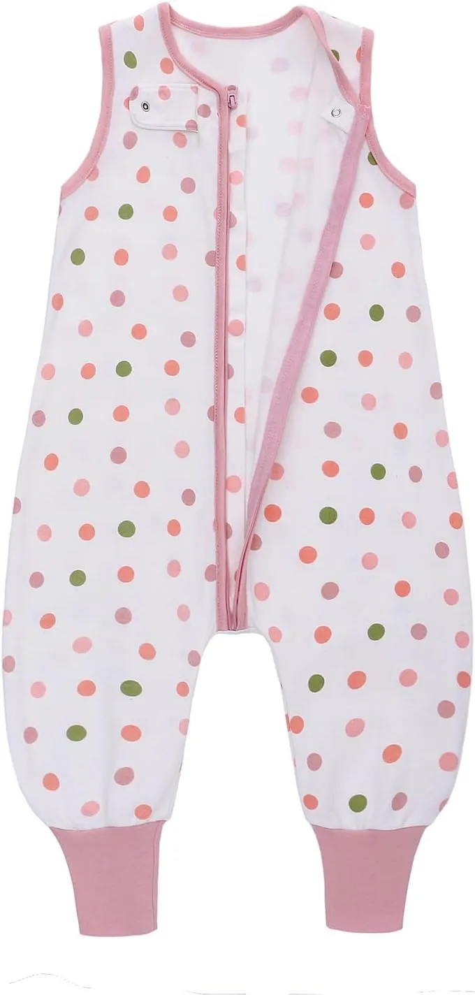 Miracle Baby Sleeping Sack with Feets TOG 0.5 100% Cotton Sleeveless Baby Wearable Blanket Baby Sleeping Bag