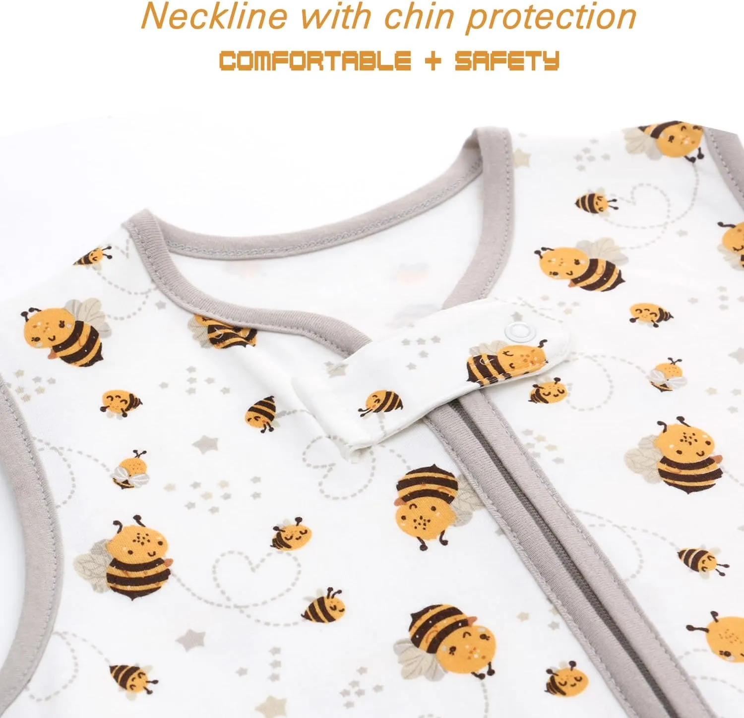 Miracle Baby Sleeping Sack with Feets TOG 0.5 100% Cotton Sleeveless Baby Wearable Blanket Baby Sleeping Bag