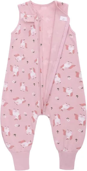 Miracle Baby Sleeping Sack with Feets TOG 0.5 100% Cotton Sleeveless Baby Wearable Blanket Baby Sleeping Bag