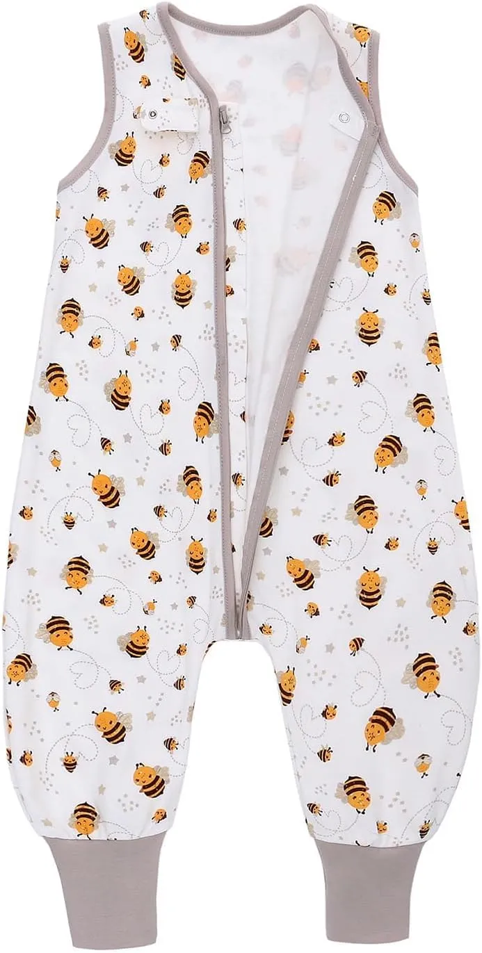 Miracle Baby Sleeping Sack with Feets TOG 0.5 100% Cotton Sleeveless Baby Wearable Blanket Baby Sleeping Bag