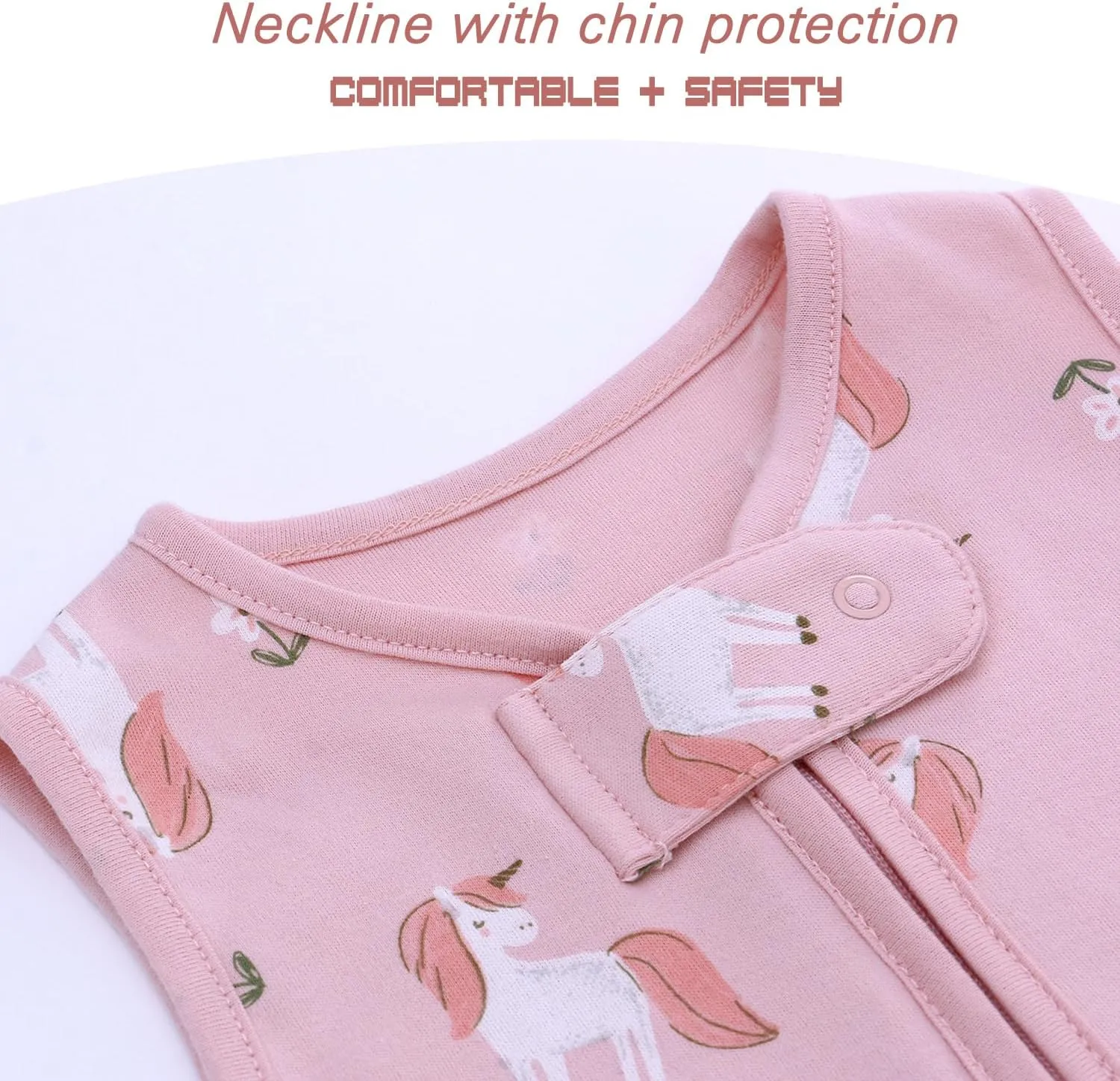 Miracle Baby Sleeping Sack with Feets TOG 0.5 100% Cotton Sleeveless Baby Wearable Blanket Baby Sleeping Bag