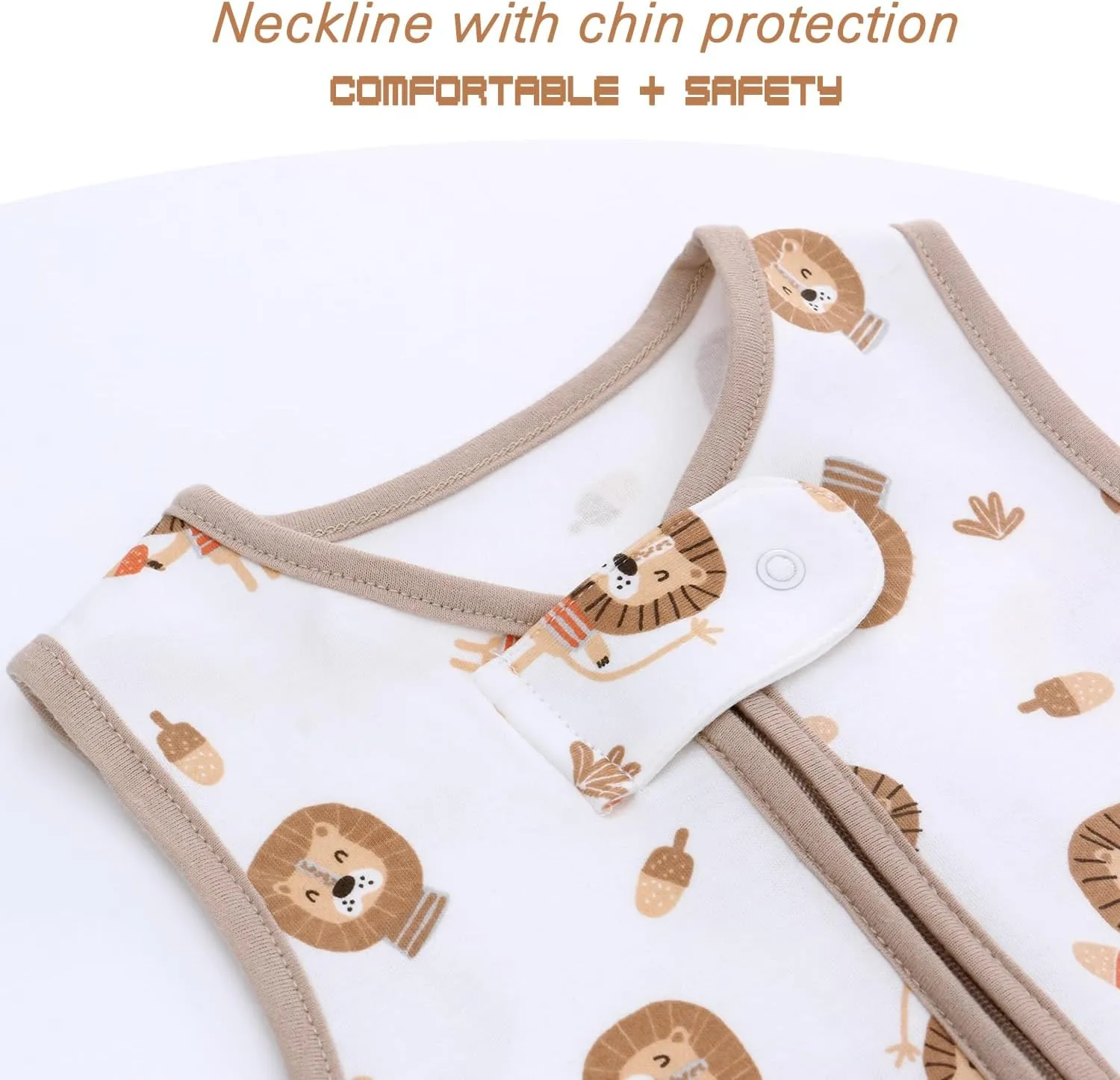 Miracle Baby Sleeping Sack with Feets TOG 0.5 100% Cotton Sleeveless Baby Wearable Blanket Baby Sleeping Bag