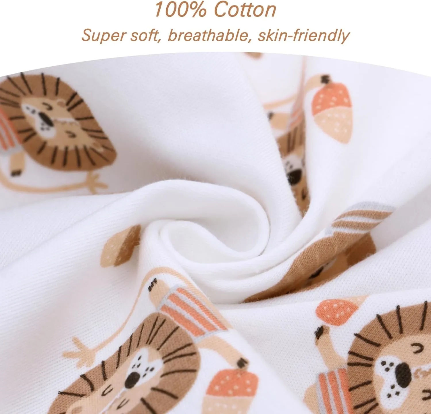 Miracle Baby Sleeping Sack with Feets TOG 0.5 100% Cotton Sleeveless Baby Wearable Blanket Baby Sleeping Bag