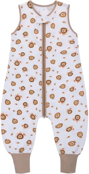 Miracle Baby Sleeping Sack with Feets TOG 0.5 100% Cotton Sleeveless Baby Wearable Blanket Baby Sleeping Bag