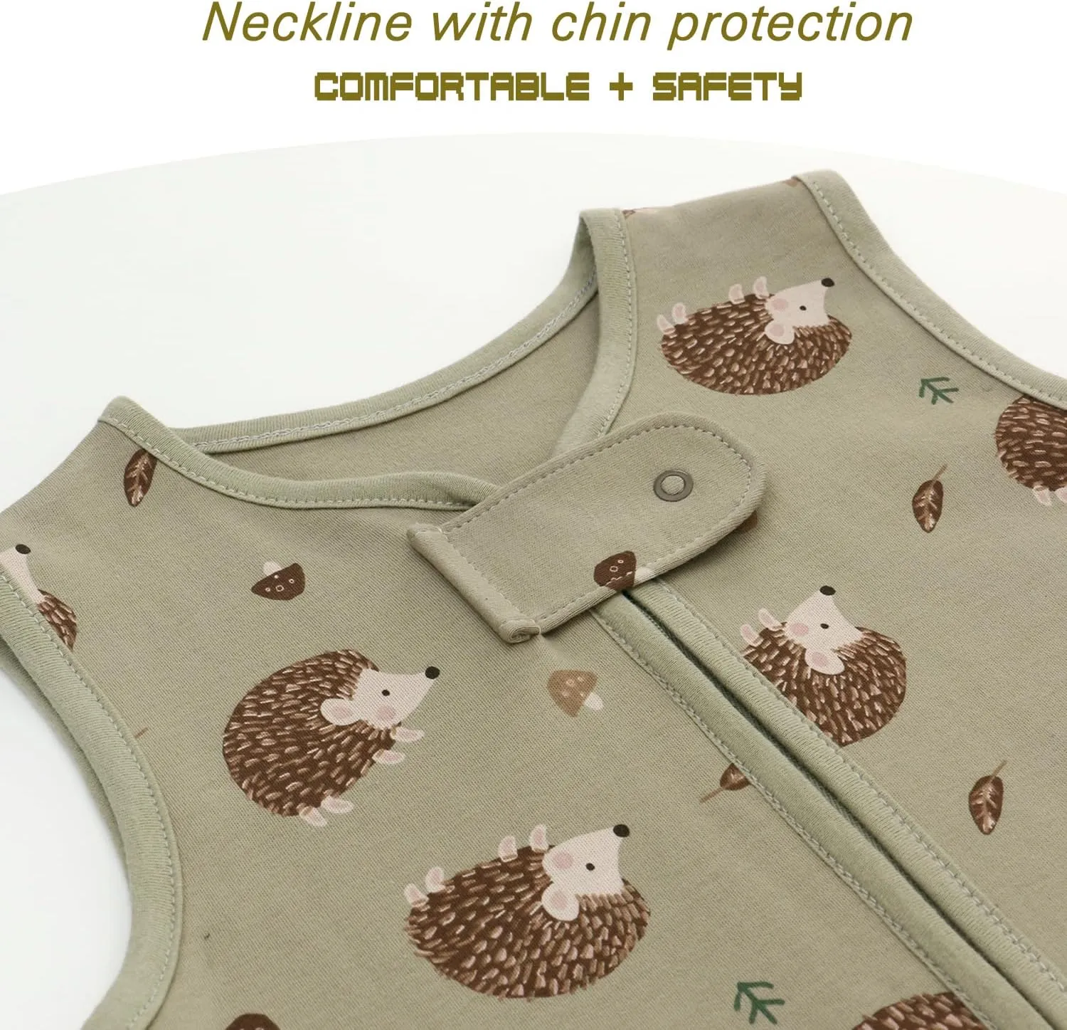 Miracle Baby Sleeping Sack with Feets TOG 0.5 100% Cotton Sleeveless Baby Wearable Blanket Baby Sleeping Bag