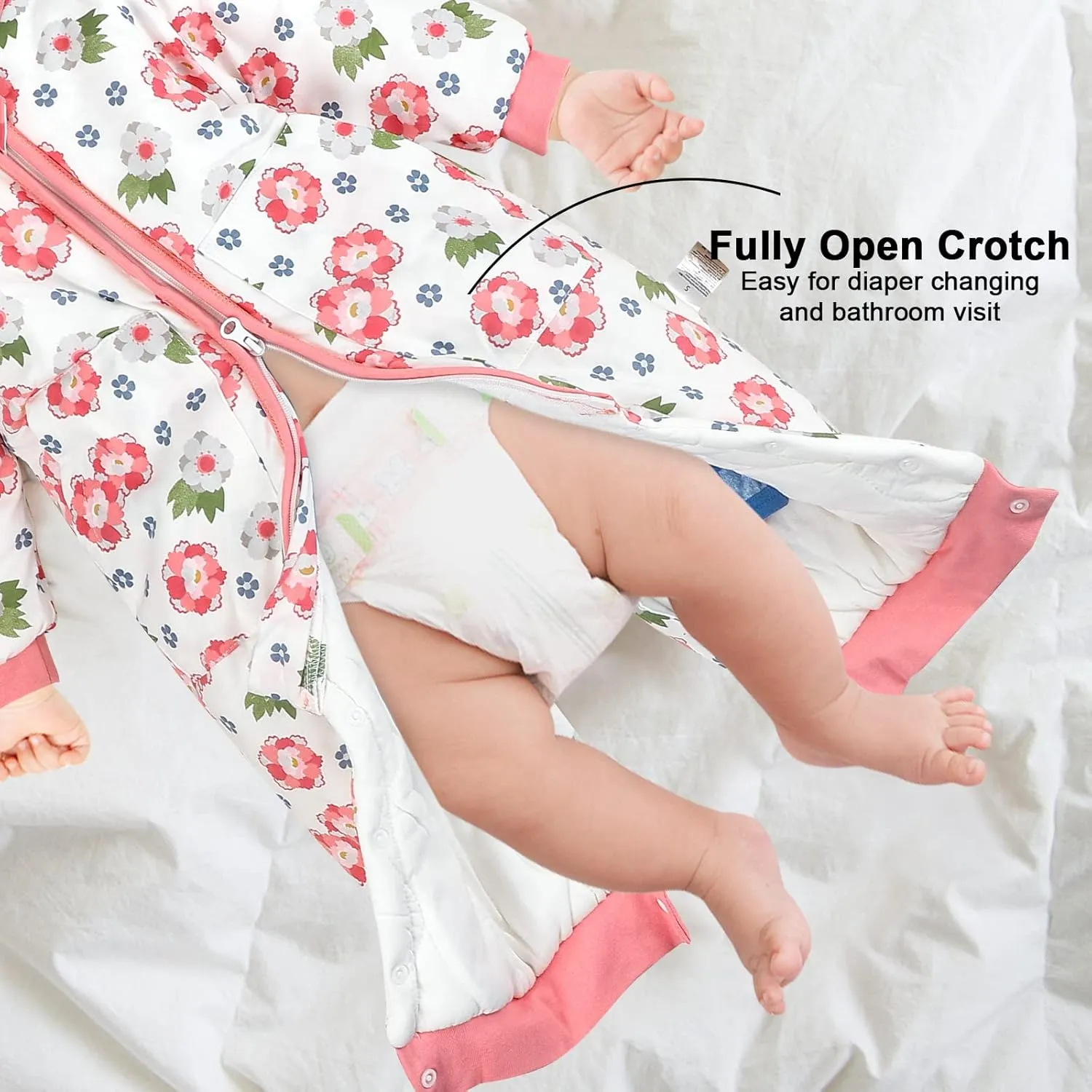 MOEMOE BABY Sleep Sack 0.5/2.5Tog Baby Sleeping Bag with Feet Legs Breathable Wearable Blanket Toddler Sleep Bag