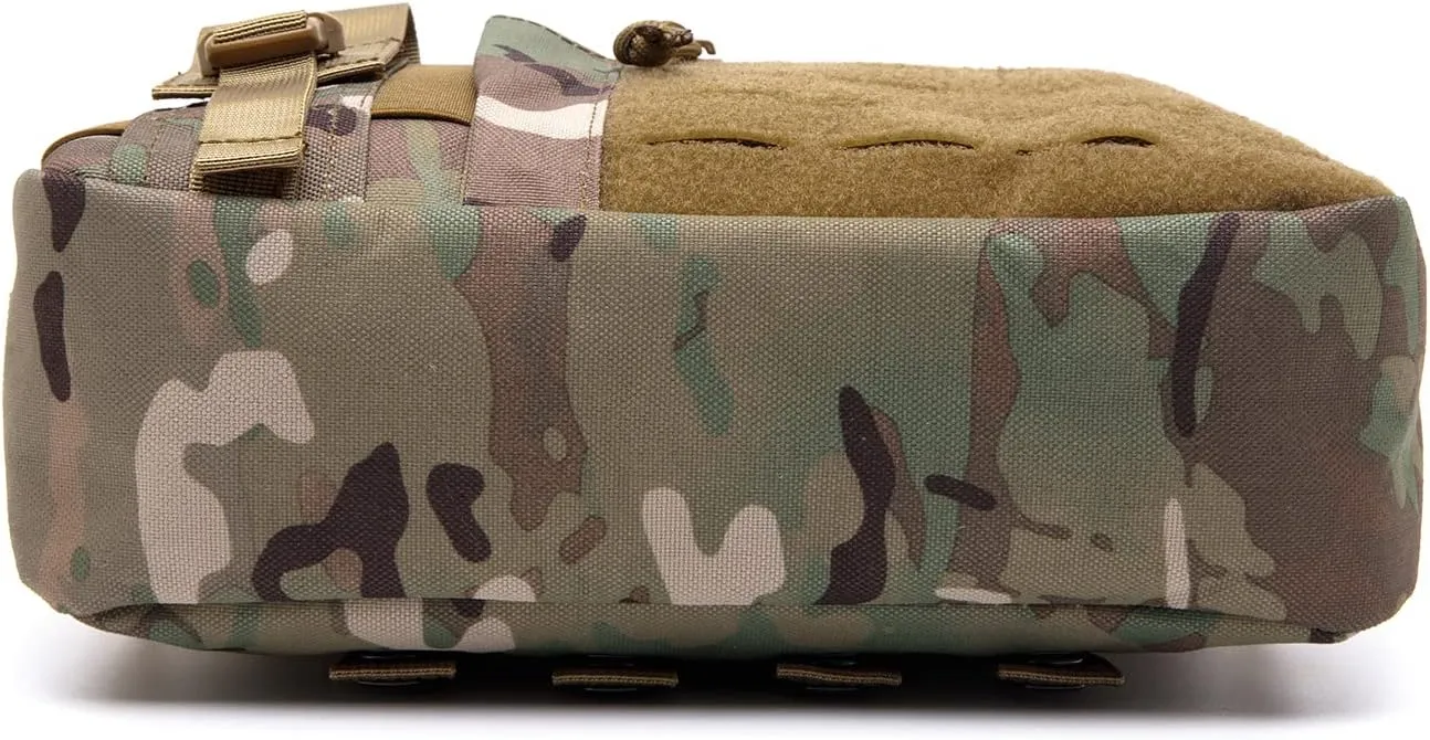 Molle Admin Pouch with Laser Cutting Loop,Car EDC EMT Molle Pouches, Large Capacity Tactical Pouch, EDC Pouch Organizer Include US Flag