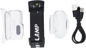 Motion Sensor Headlamp High Brightness Magnetic LED Light Headband Cap Clip Outdoor (White)