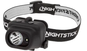 Multi Function LED Headlamp, White Spotlight, White Floodlight, Black Body