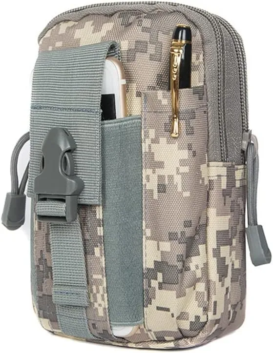 Multifunctional Belt Bag, Zcargel Nylon Waist Bag Multipurpose Waist Bag Compact and Lightweight Multifunctional Cycling Bag Coin Purse Mobile Phone Bag for Camping Hiking Cycling Climbing