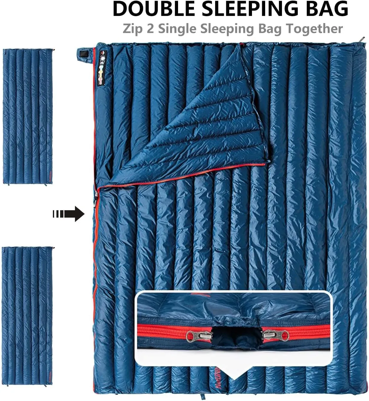 Naturehike Down Sleeping Bag 650 Fill Power Lightweight Compact for Backpacking Camping Hiking Traveling with Compression Sack