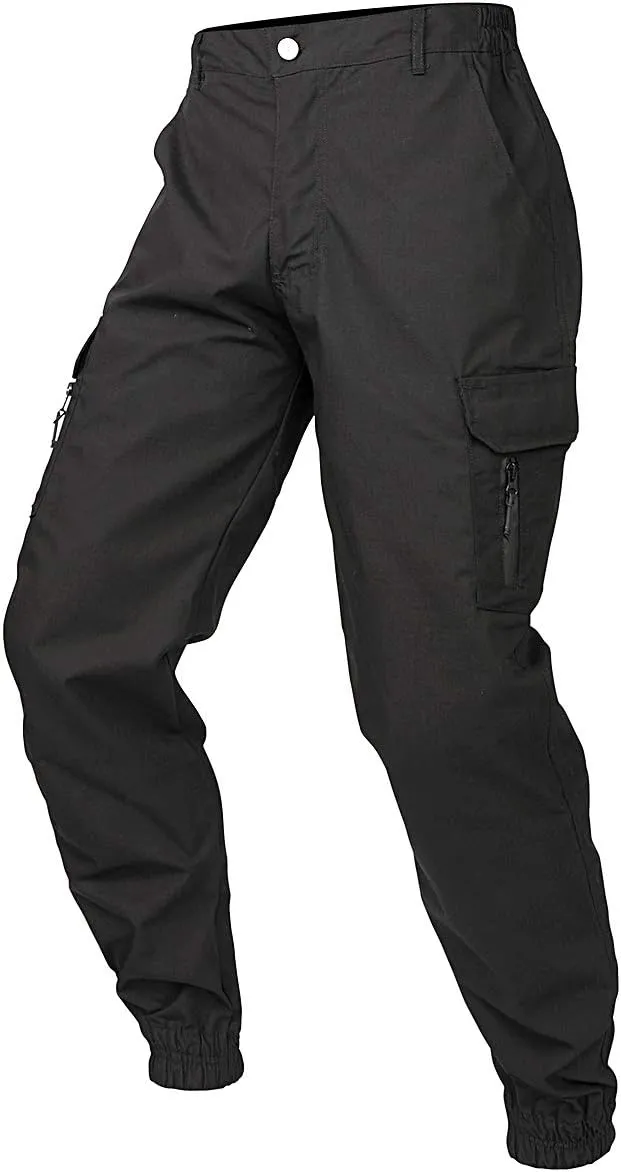 NAVEKULL Men's Camouflage Tactical Pants Waterproof Lightweight Ripstop Outdoor Hiking Tapered Cargo Pants