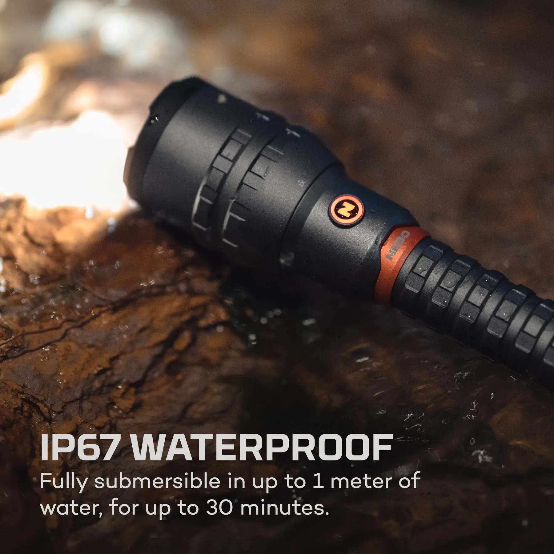 NEBO - 12,000 Lumen USB-C Rechargeable Flashlight with Power Bank