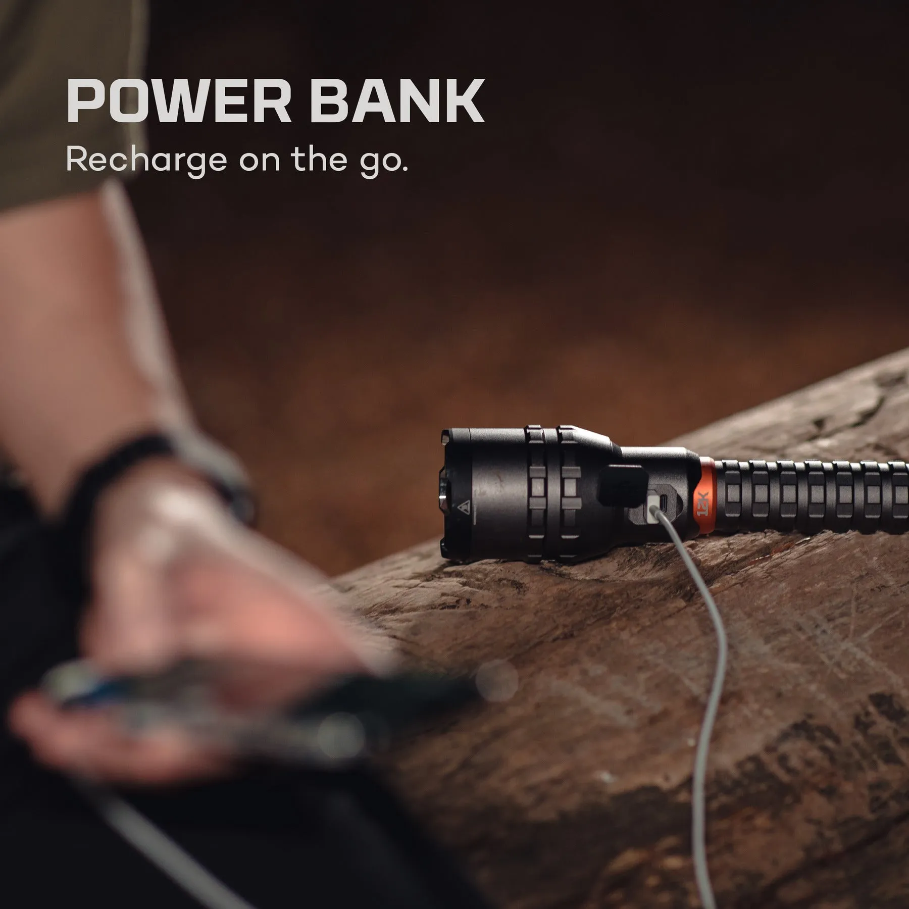 NEBO - 12,000 Lumen USB-C Rechargeable Flashlight with Power Bank