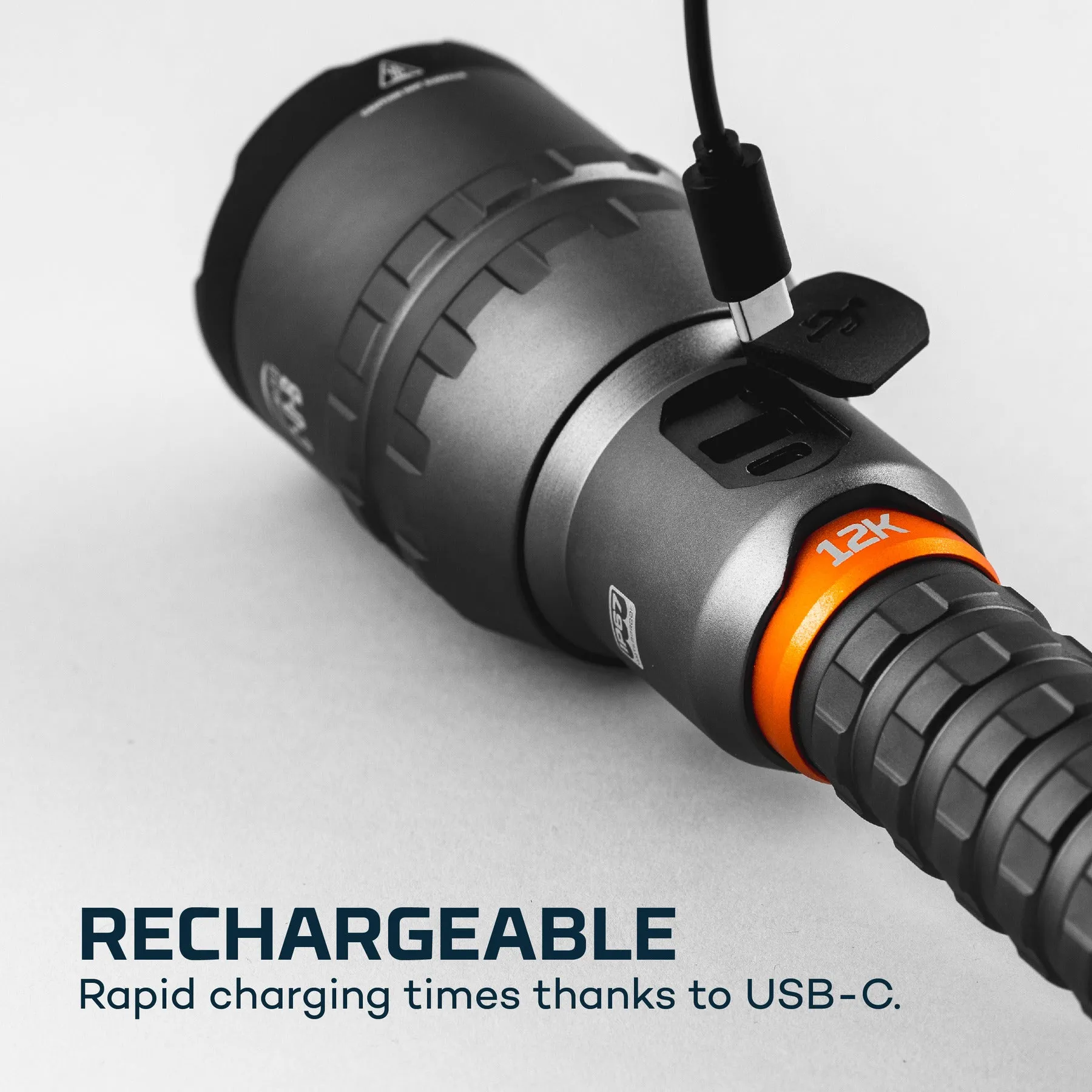 NEBO - 12,000 Lumen USB-C Rechargeable Flashlight with Power Bank