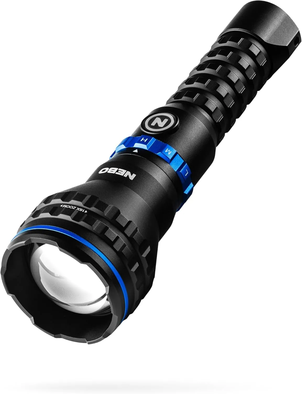 NEBO LUXTREME MZ60 Blueline Flashlight & Portable Charger | 1,000 Lumens, 5 Light Modes, 0.62 Mile Beam Distance, Rechargeable LED Flashlight, Waterproof & Durable, Includes USB-C Charging Cable