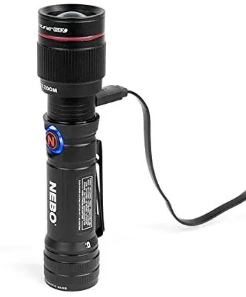 Nebo Redline Flex  Rechargeable Tactical Flashlight with Flex Power Technology