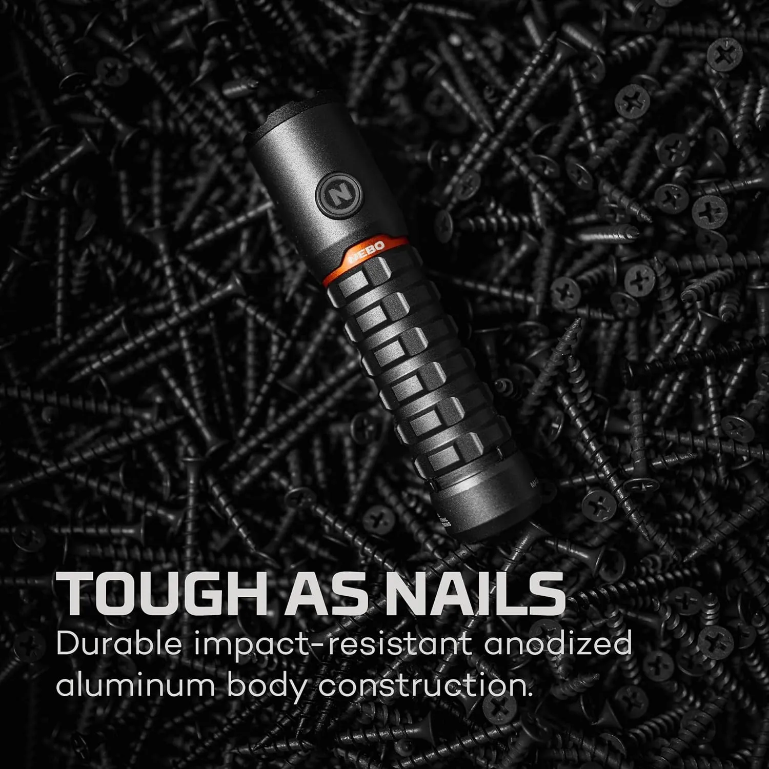 NEBO Redline Torchy 2K, 2000 Lumen Pocket, Rechargeable LED, Water & Impact Resistant Flashlight for EDC with Smart Power Control, Power Memory Recall, Removable Clip for Camping, Hunting, Hiking
