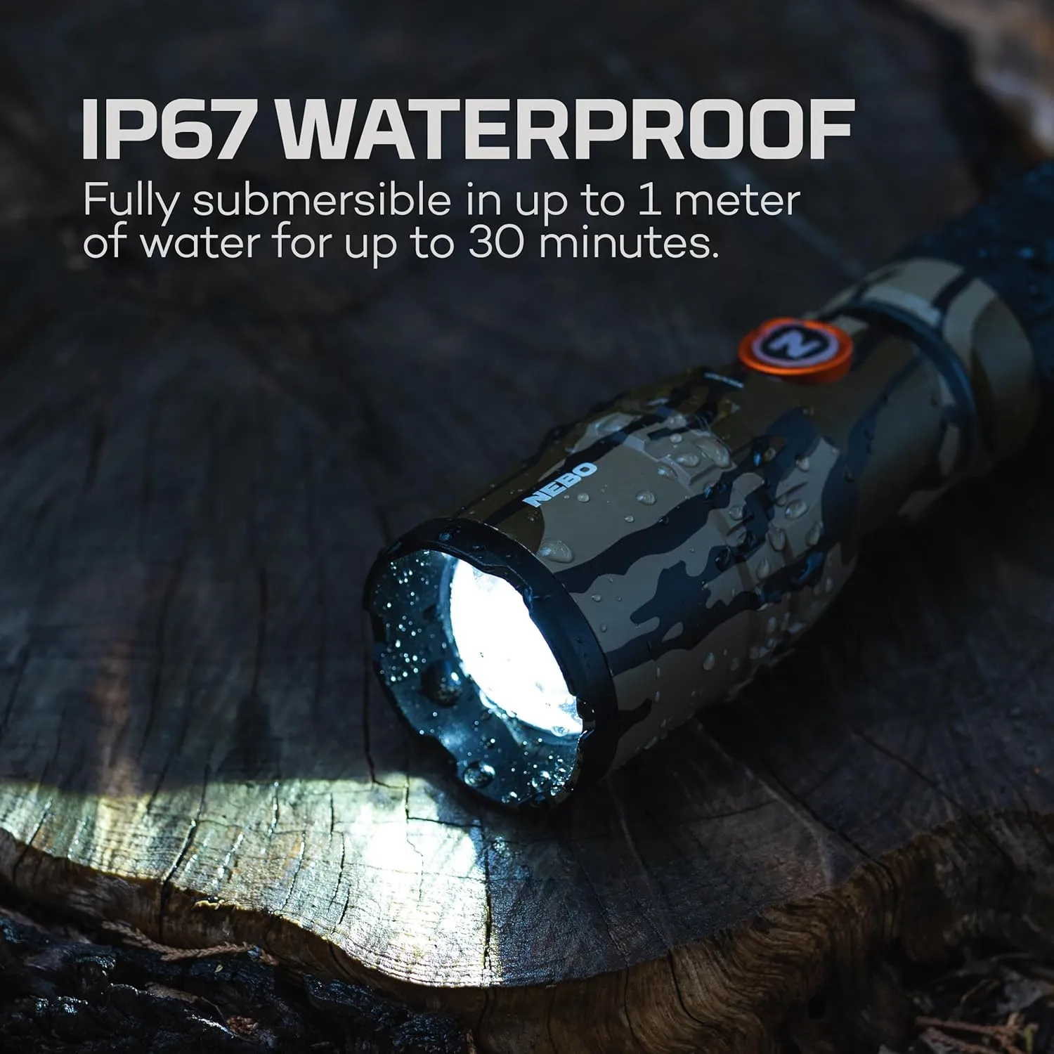 NEBO SLYDE KING 2K Flashlight | 2000 Lumens, 7 Light Modes, Rechargeable COB Work Light & LED Flashlight, Magnetic Base, Waterproof, Great for Camping & Hunting, Includes USB-C Charging Cable
