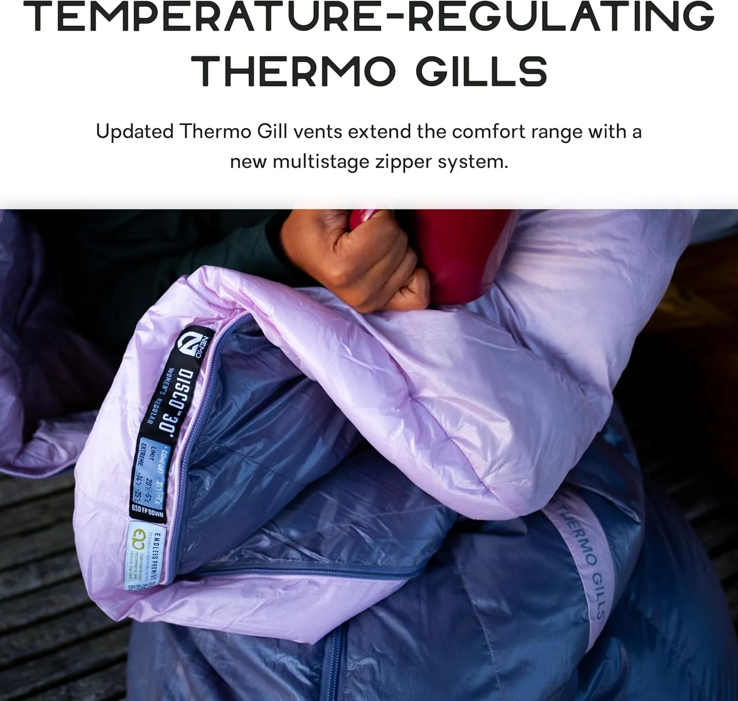 NEMO Equipment Disco Men's & Women's Endless Promise Down Sleeping Bag