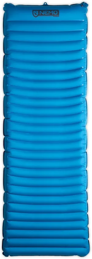 NEMO Equipment Quasar 3D Lightweight Sleeping Pad - Insulated Long Wide (76"x25") - Bluebird