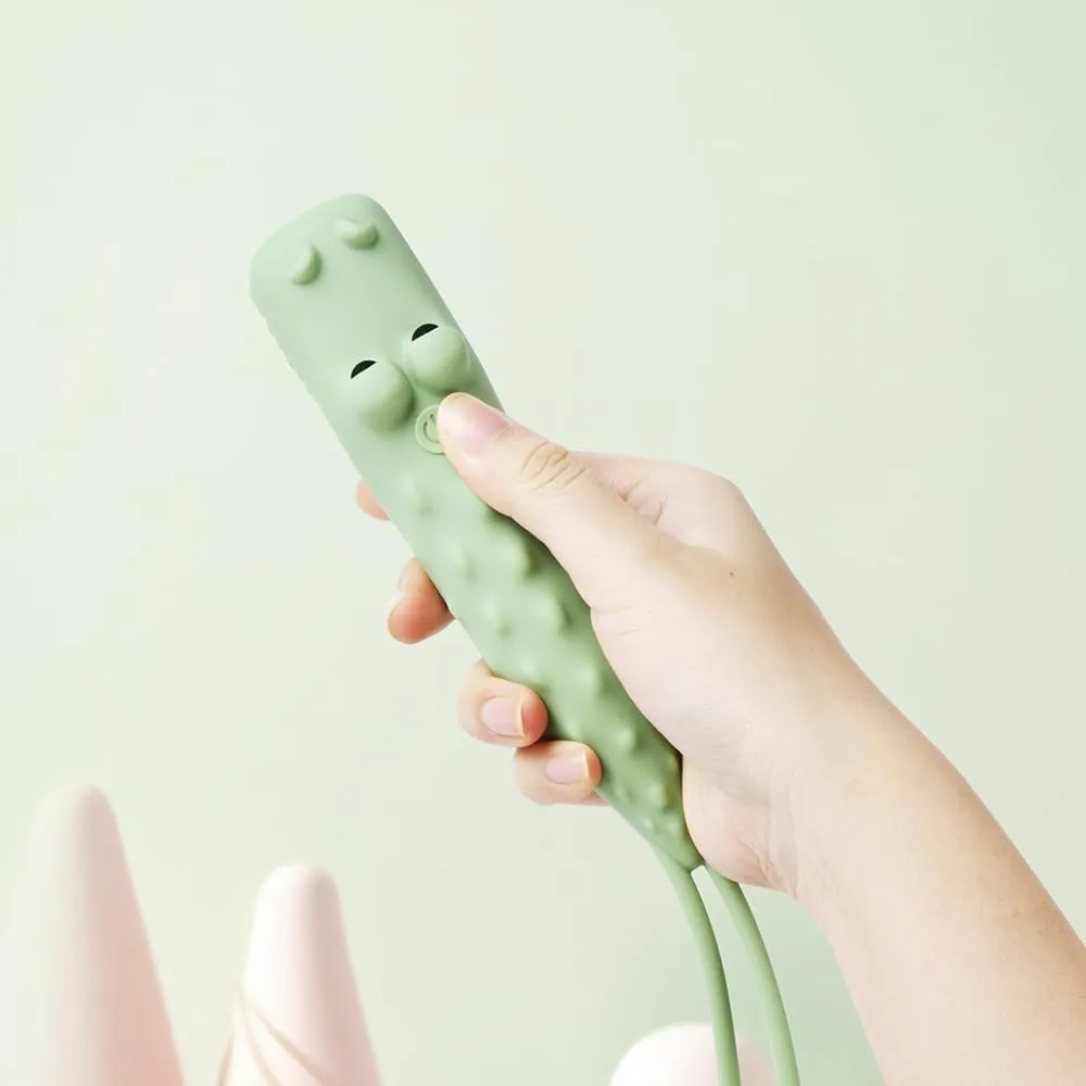 New Rechargeable Crocodile LED Flashlight, Cute Animal Shaped Silicone Flashlight, Comfortable Touch Long Press to Adjust Brightness Portable Outdoor Lighting Creative Light.