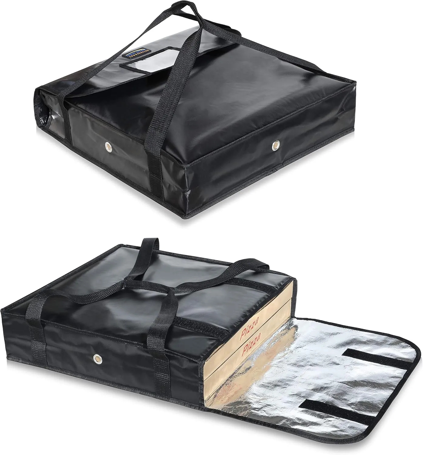 New Star Foodservice 51117 Insulated Pizza Delivery Bag, 20" by 20" by 5", Black