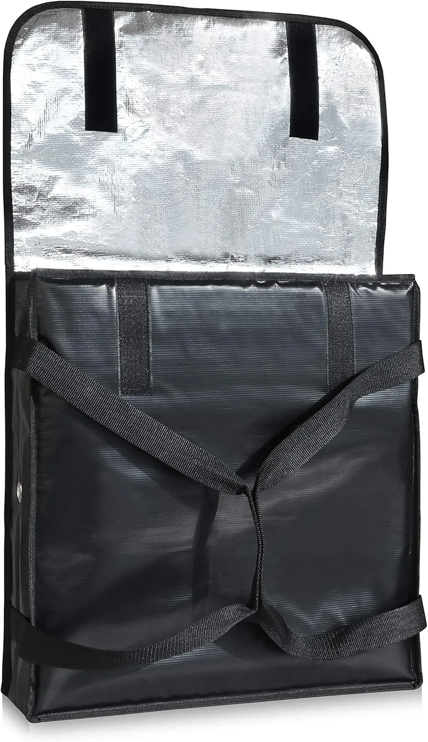 New Star Foodservice 51117 Insulated Pizza Delivery Bag, 20" by 20" by 5", Black