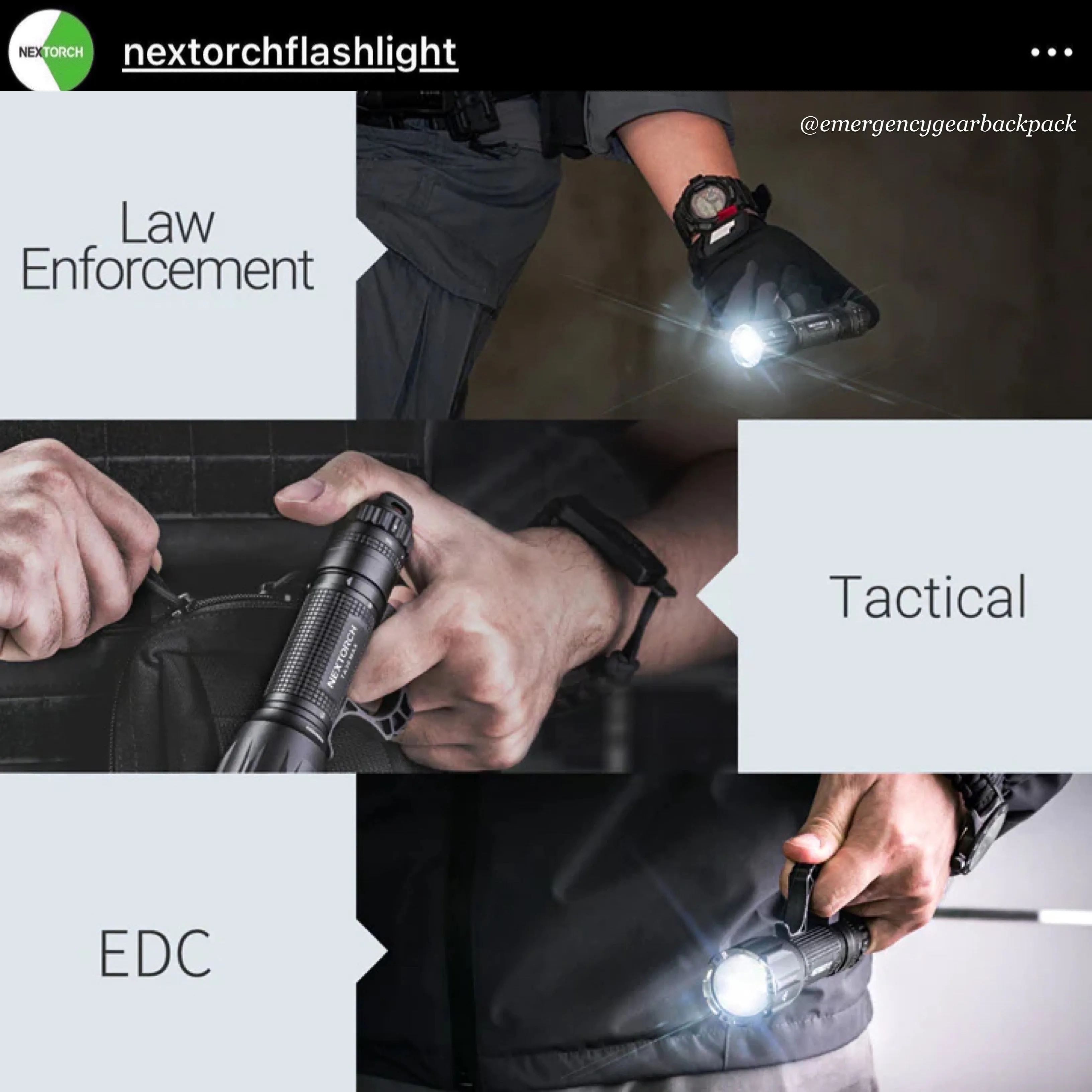 NEXTORCH E52C 3000LMS 210M Outdoor Flashlight