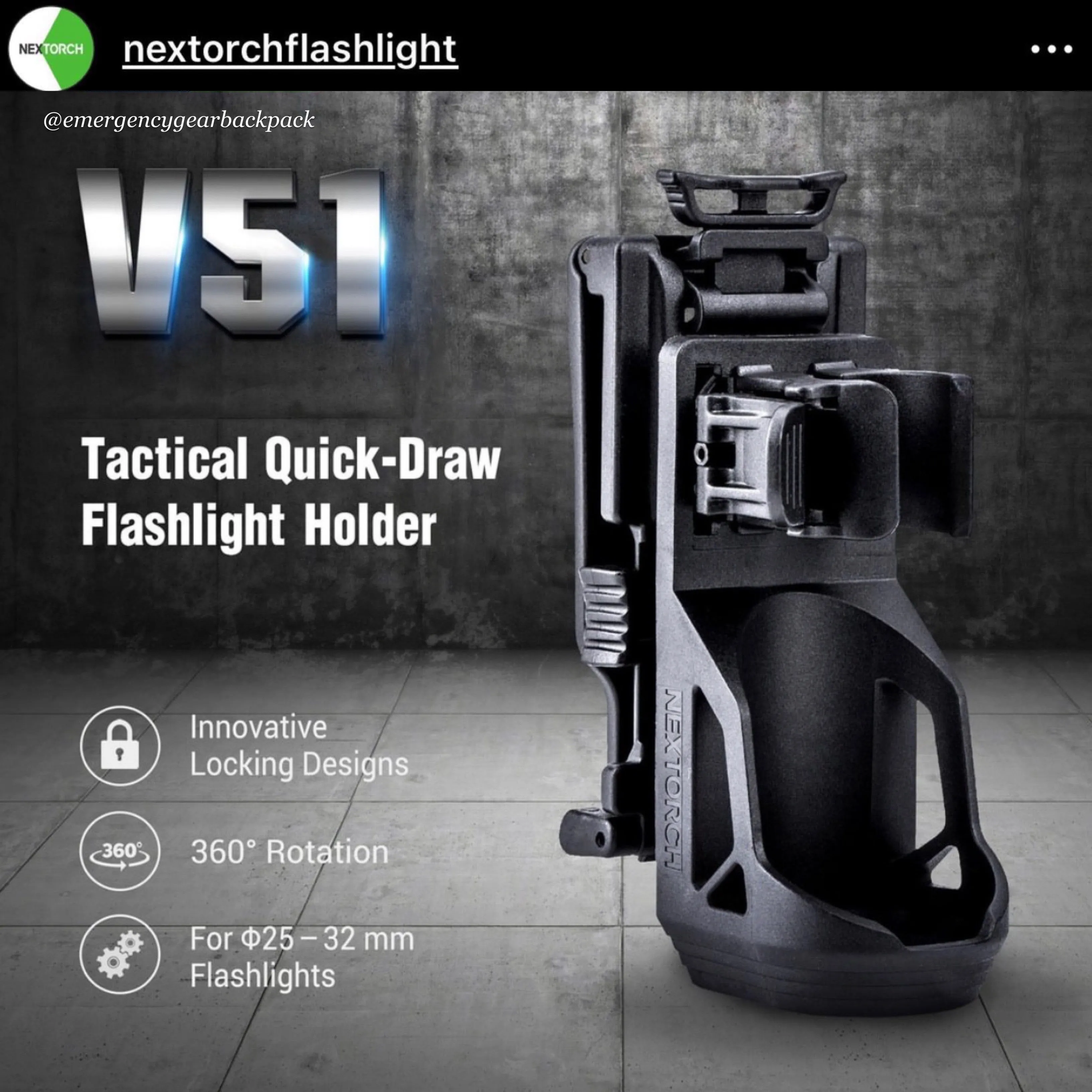 NEXTORCH E52C 3000LMS 210M Outdoor Flashlight