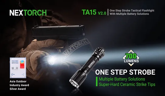 Nextorch TA15 V2.0 Tactical Flashlight
