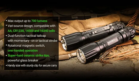 Nextorch TA15 V2.0 Tactical Flashlight