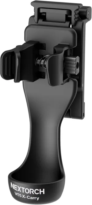 NEXTORCH Tactical Flashlight Holster Handheld Flashlight Holder Pouch with 360 Degree Rotation V55 (21-31mm Head Diameter, 19-23mm Barrel Diameter Flashlight) (Small)