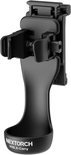 NEXTORCH Tactical Flashlight Holster Handheld Flashlight Holder Pouch with 360 Degree Rotation V55L (27-39mm Head Diameter,24-28mm Barrel Diameter Flashlight) (Large)