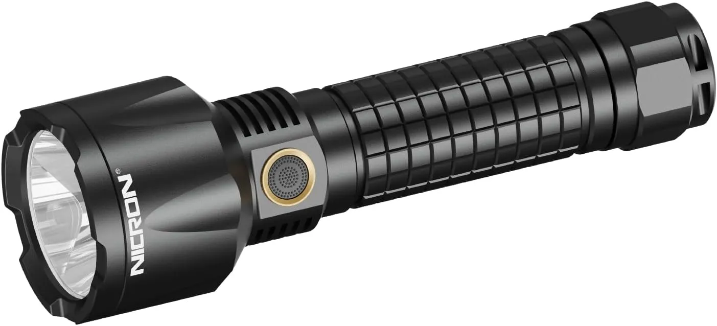 NICRON B66 Flashlights High Lumens Rechargeable, 4300 Lumens Super Bright LED Flashlight, 7 Modes Long Lasting 300 Hours, IPX8 Waterproof Flashlight for Emergencies, Home, Fishing, Camping