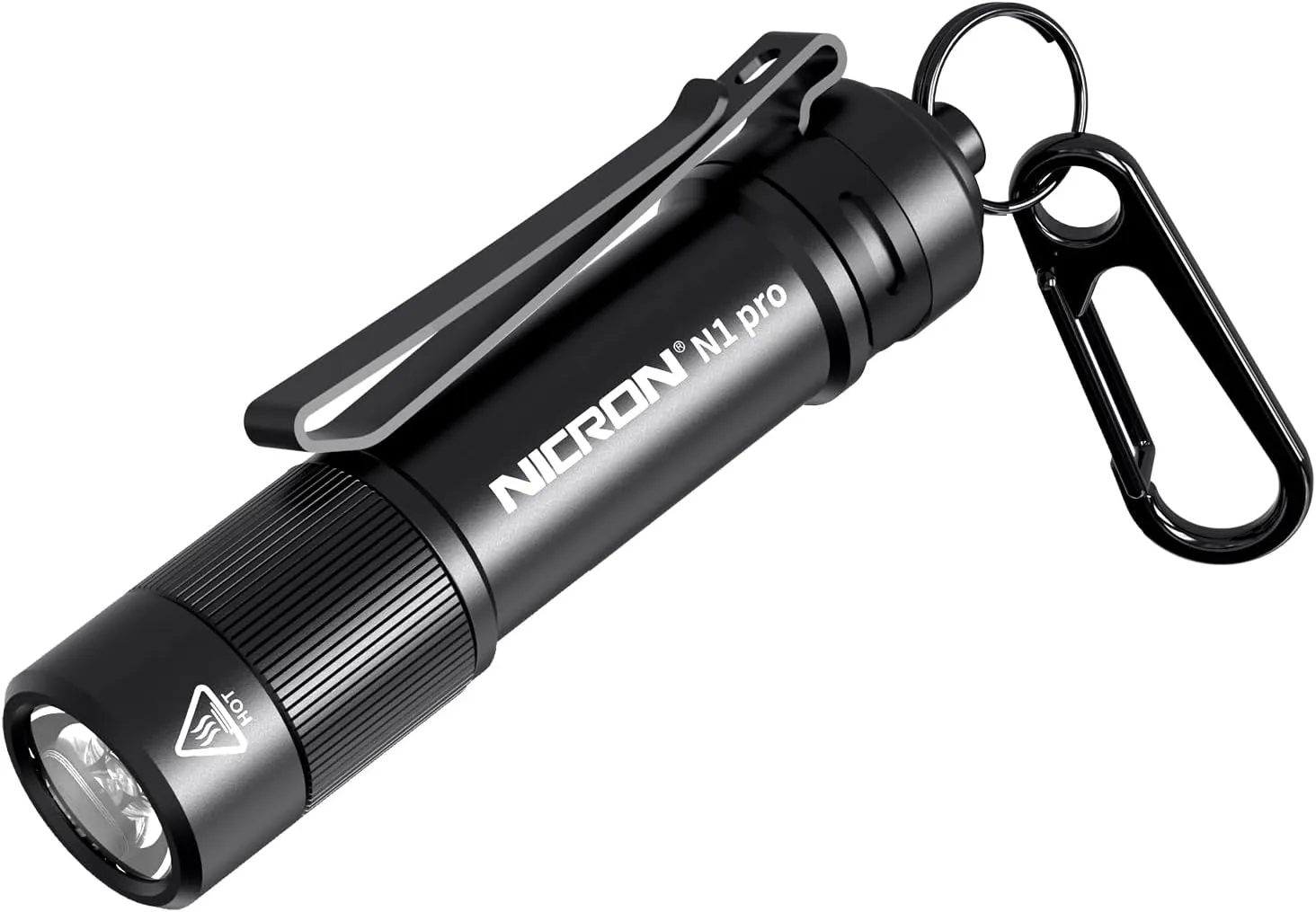 NICRON N1pro EDC Flashlight, 1000 Lumens Rechargeable Flashlights, 6 Modes AA Pocket Flashlight Mini Size with Keychain for Camping, Home, and Emergencies
