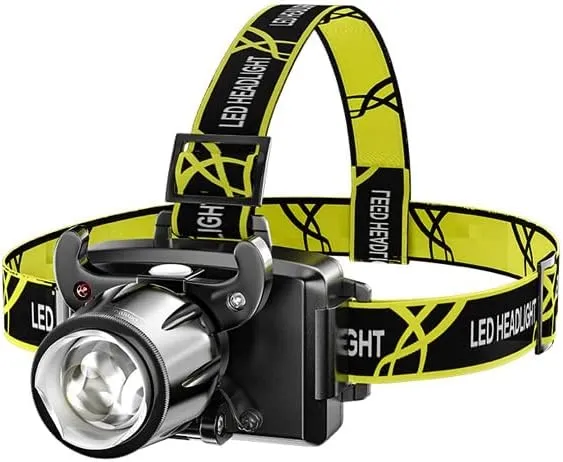 Night Fishing Headlight Long Battery Life Led Outdoor Fishing Glare Flashlight Rechargeable Head-Mounted Long-Range