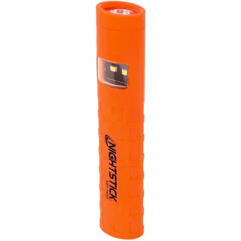 Nightstick - Dual-Switch Dual-Light Flashlight - 2 AAA - Red
