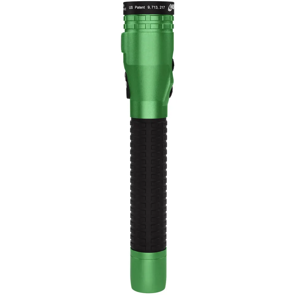 Nightstick - Metal Duty/Personal-Size Dual-Light Flashlight w/Magnet - Li-Ion - Green