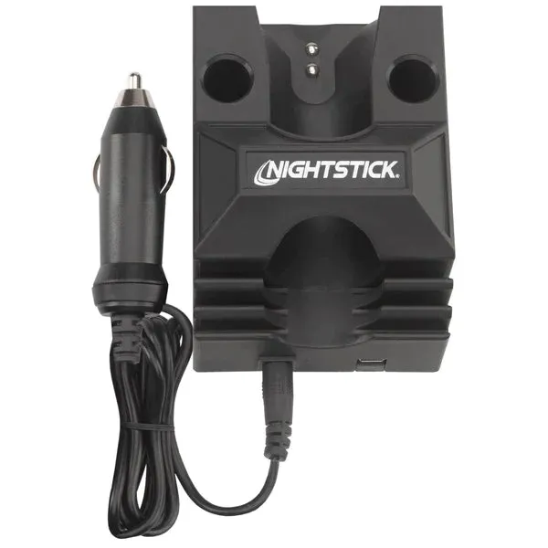 Nightstick - Metal Full-Size Dual-Light Flashlight - Li-Ion - Black