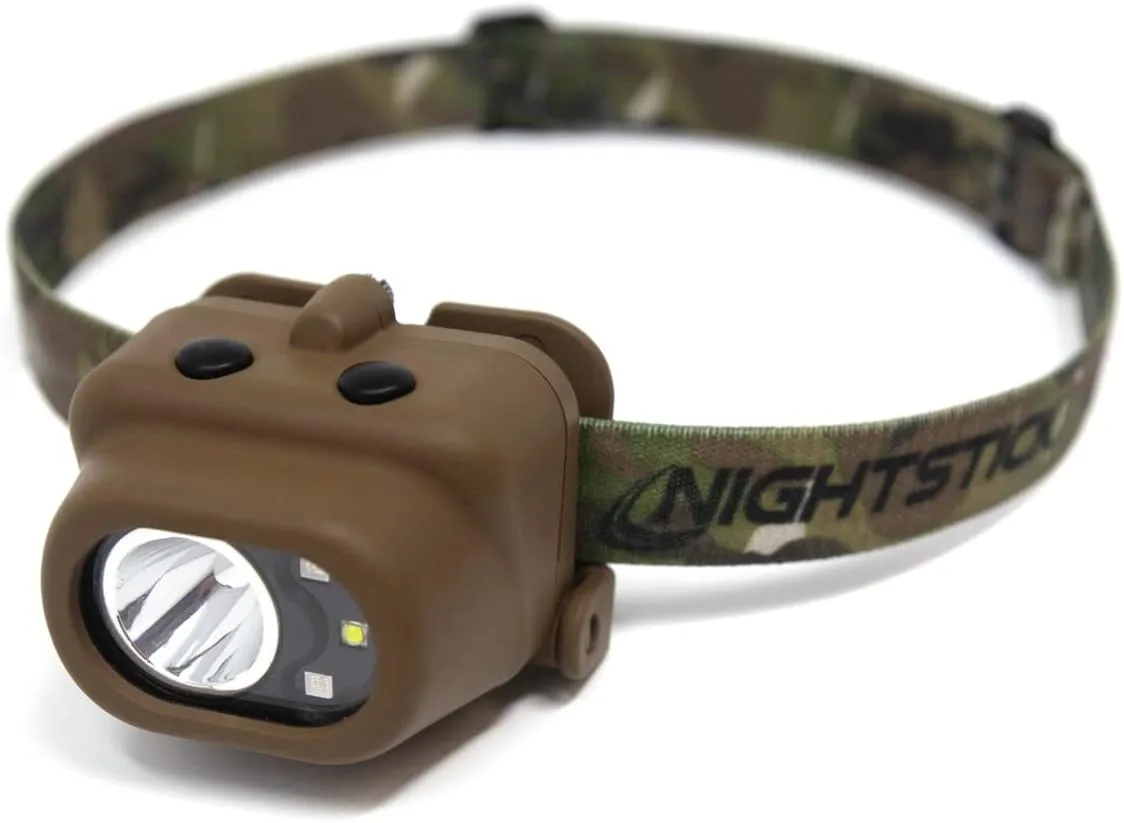 Nightstick NSP-4610C Multi-Function Headlamp in Flat Dark Earth with Camo Elastic Headband - 3