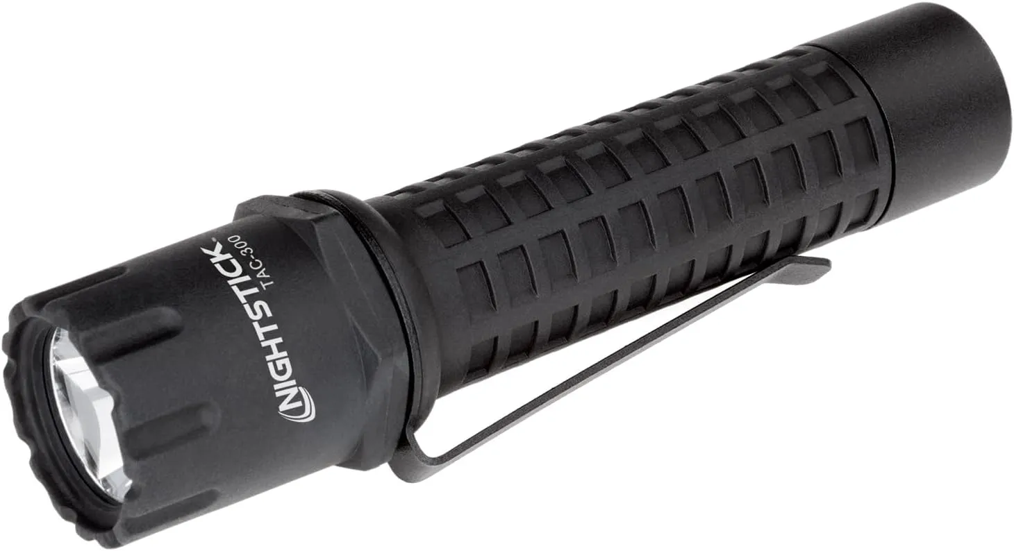 Nightstick TAC-300B Polymer Tactical Flashlight, Non-Rechargeable, 5.5-Inch, Black