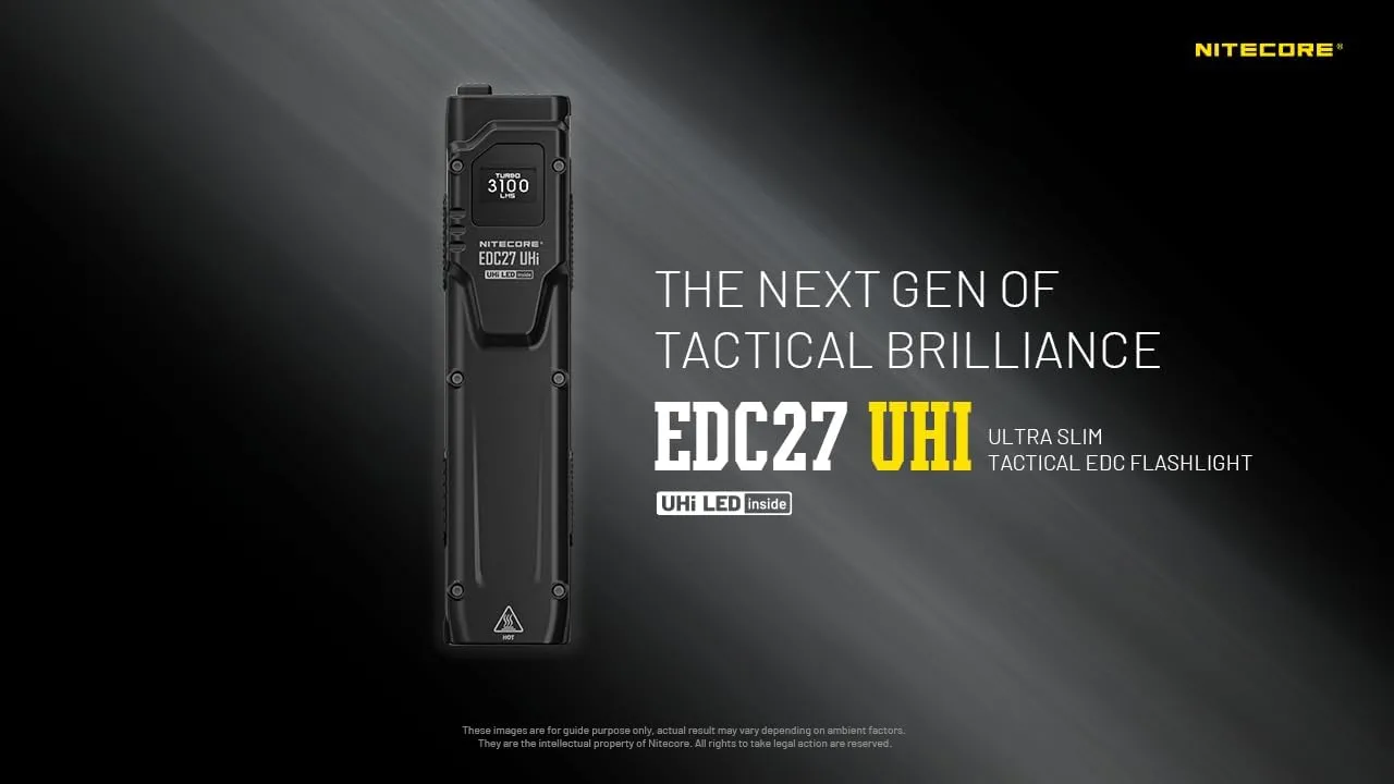 Nitecore EDC27 UHi Hand flashlight Rechargeable