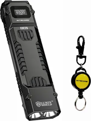 Nitecore EDC29 6500 Lumen Ultra Slim High Performance EDC Flashlight with Retractable Keychain