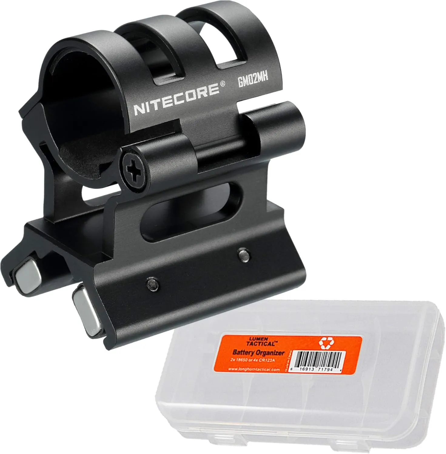 Nitecore GM02MH Quick Detachable Magnetic Mount for Shotgun and Longgun, Fit All 1" Body Diameter Flashlights