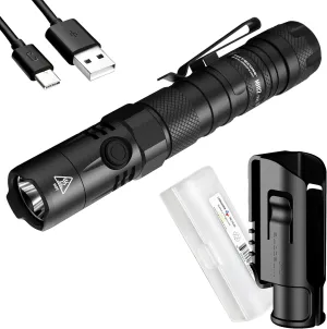 Nitecore MH12 v2 1200 Lumen USB-C Rechargeable Tactical Flashlight with LumenTac Organizer