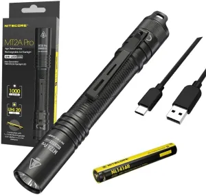 Nitecore MT2A PRO Flashlight Rechargeable AA UHi 20 LED Flashlight/Penlight w/Eco Sensa USB-C Charging cable included