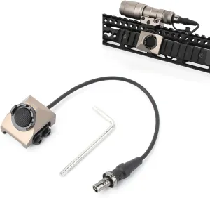 NOBUHIRO Remote Pressure Switch Compatible with M300 M600 Tactical Flashlight, Metal Tactical Light Switch Weapon Light Switch Mounted for 20mm Picatinny Rail