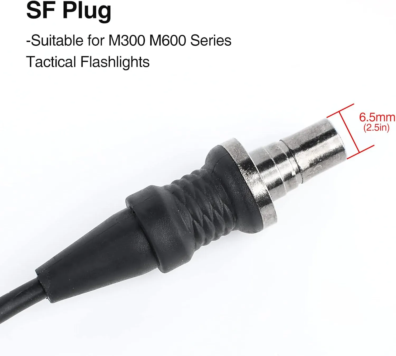 NOBUHIRO Tactical Modular Wire Remote Pressure Switch with Offset Light Mount for M300 M600 Scout Light, with SF Plug for M300 M600 Series Flashlights, Fit for 20mm Picatinny Rail (SF)