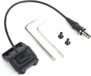 NOBUHIRO Tactical Modular Wire Remote Pressure Switch with Offset Light Mount for M300 M600 Scout Light, with SF Plug for M300 M600 Series Flashlights, Fit for 20mm Picatinny Rail (SF)